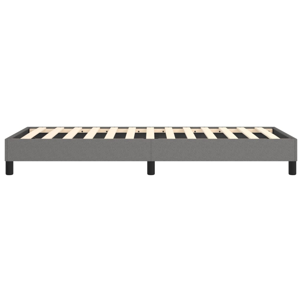 Bed Frame Dark grey Fabric (100% polyester), plywood, engineered wood
