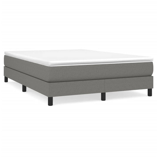 Bed Frame Dark Grey Fabric, plywood, engineered wood Queen