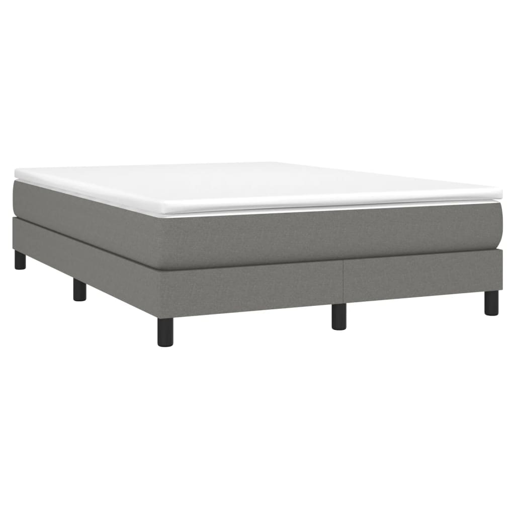 Bed Frame Dark Grey Fabric, plywood, engineered wood Queen