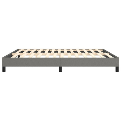Bed Frame Dark Grey Fabric (100% polyester), plywood, engineered wood