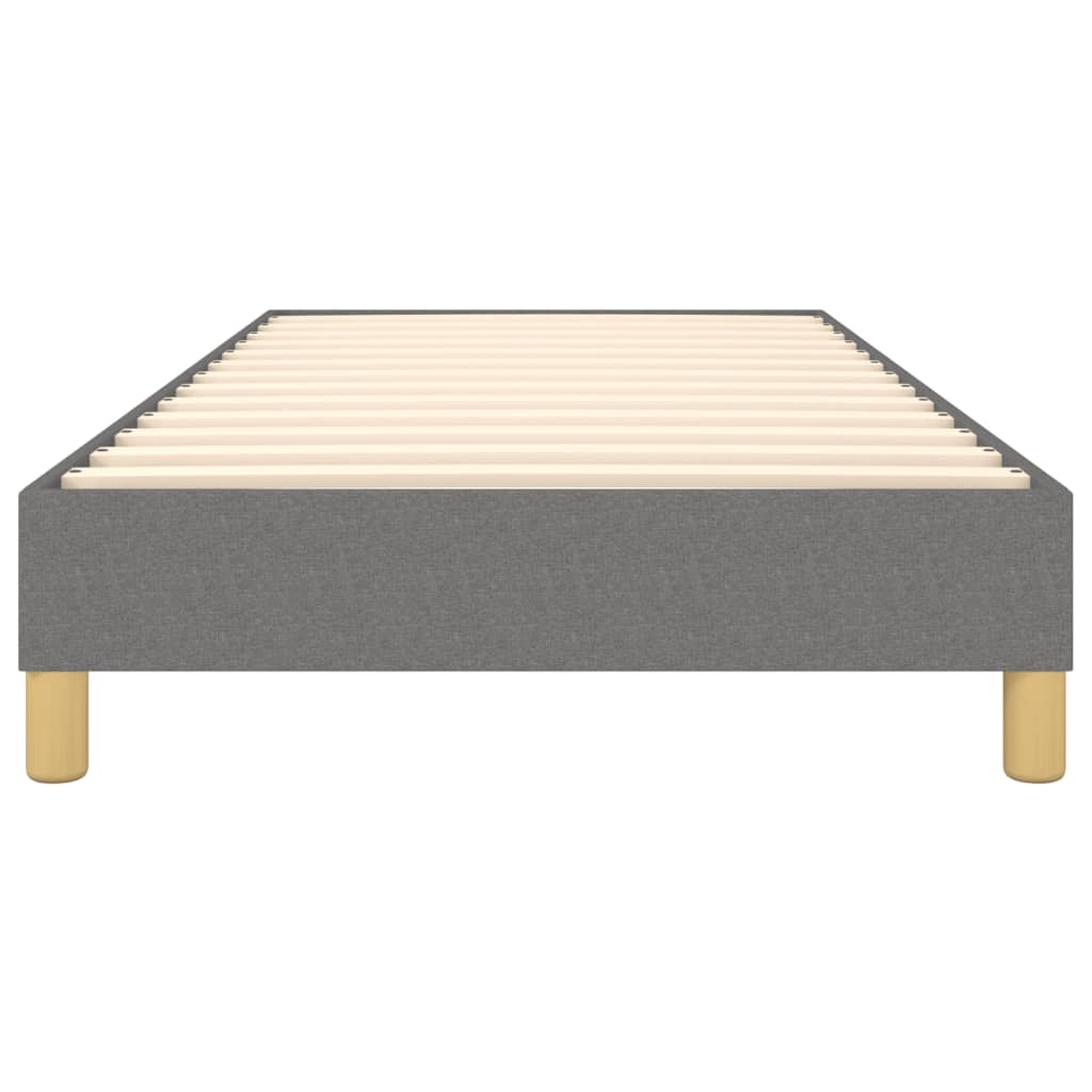 Bed Frame Dark Grey Fabric (100% polyester), plywood, engineered wood