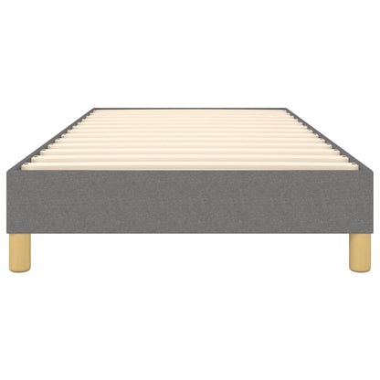 Bed Frame Dark Grey Fabric (100% polyester), plywood, engineered wood