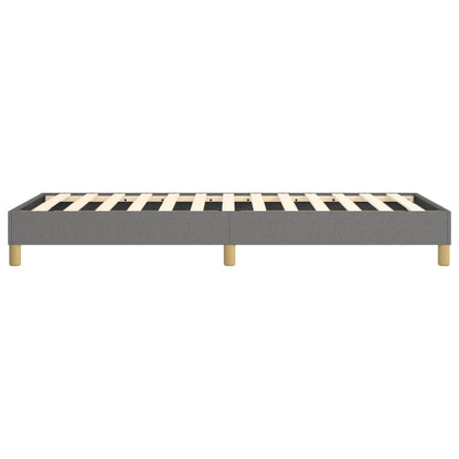 Bed Frame Dark Grey Fabric (100% polyester), plywood, engineered wood