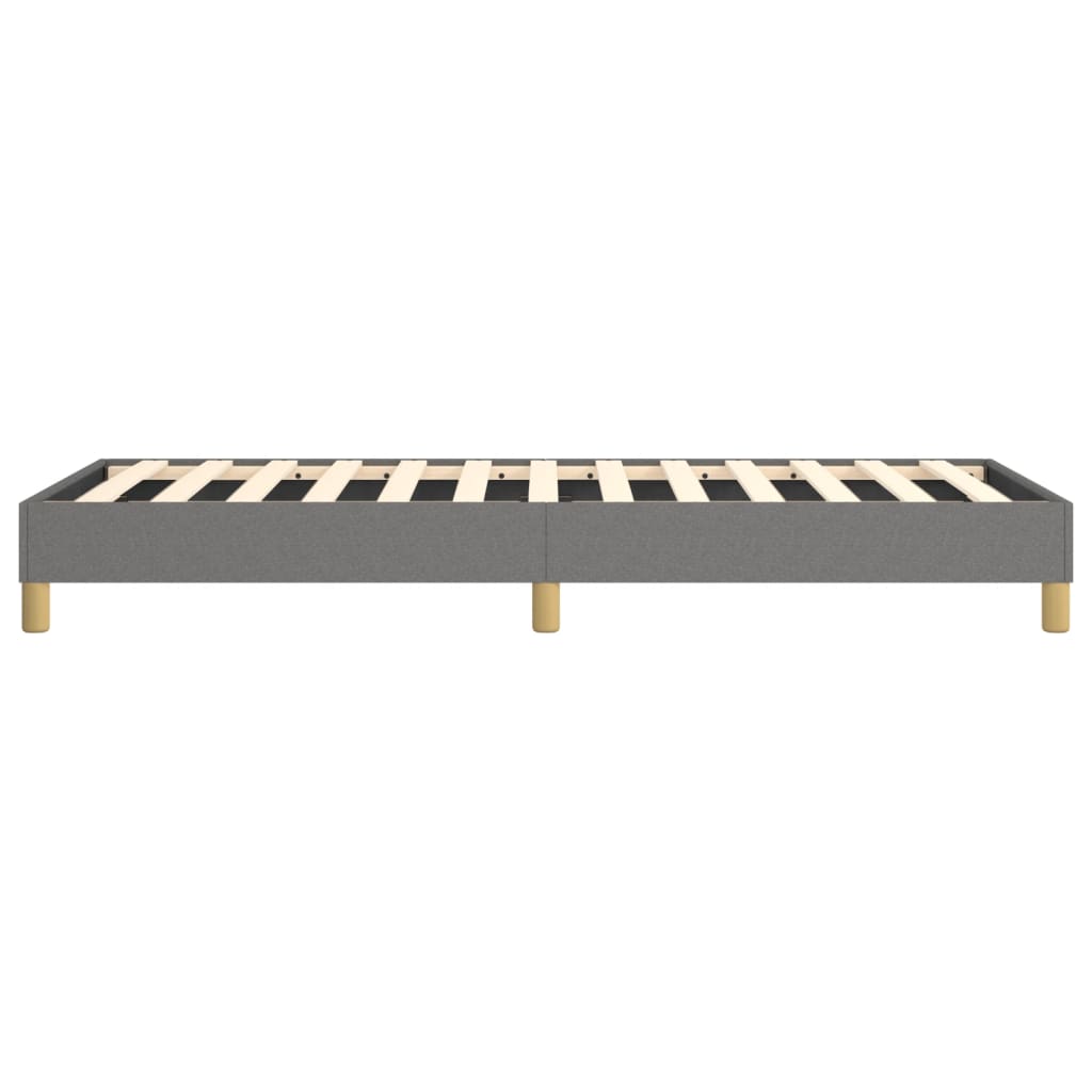 Bed Frame Dark Grey Fabric (100% polyester), plywood, engineered wood