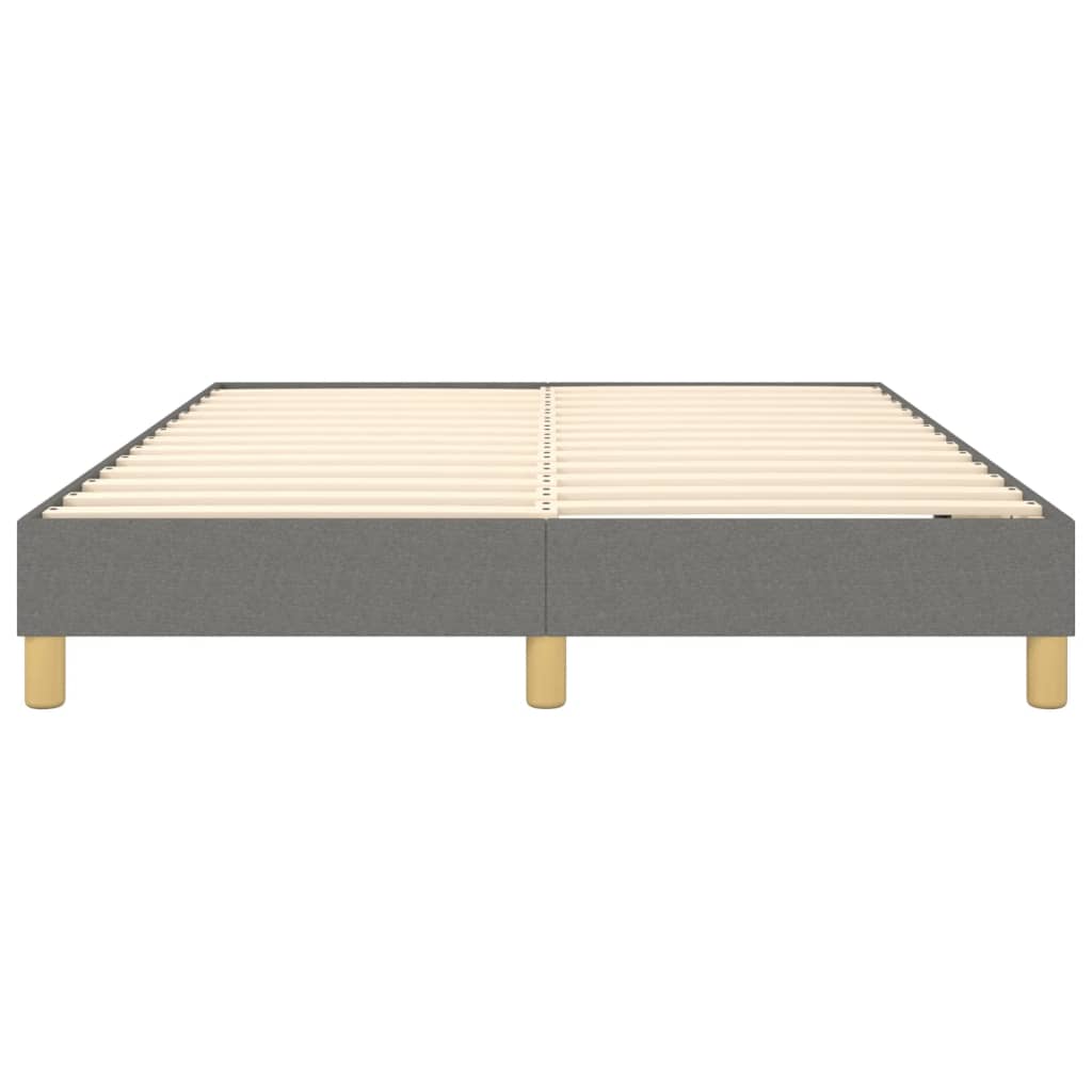 Bed Frame Dark Gray Fabric (100% polyester), plywood, engineered wood