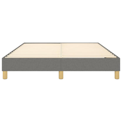 Bed Frame Dark Gray Fabric (100% polyester), plywood, engineered wood