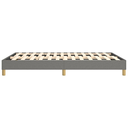 Bed Frame Dark Gray Fabric (100% polyester), plywood, engineered wood