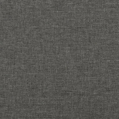 Bed Frame Dark Gray Fabric (100% polyester), plywood, engineered wood