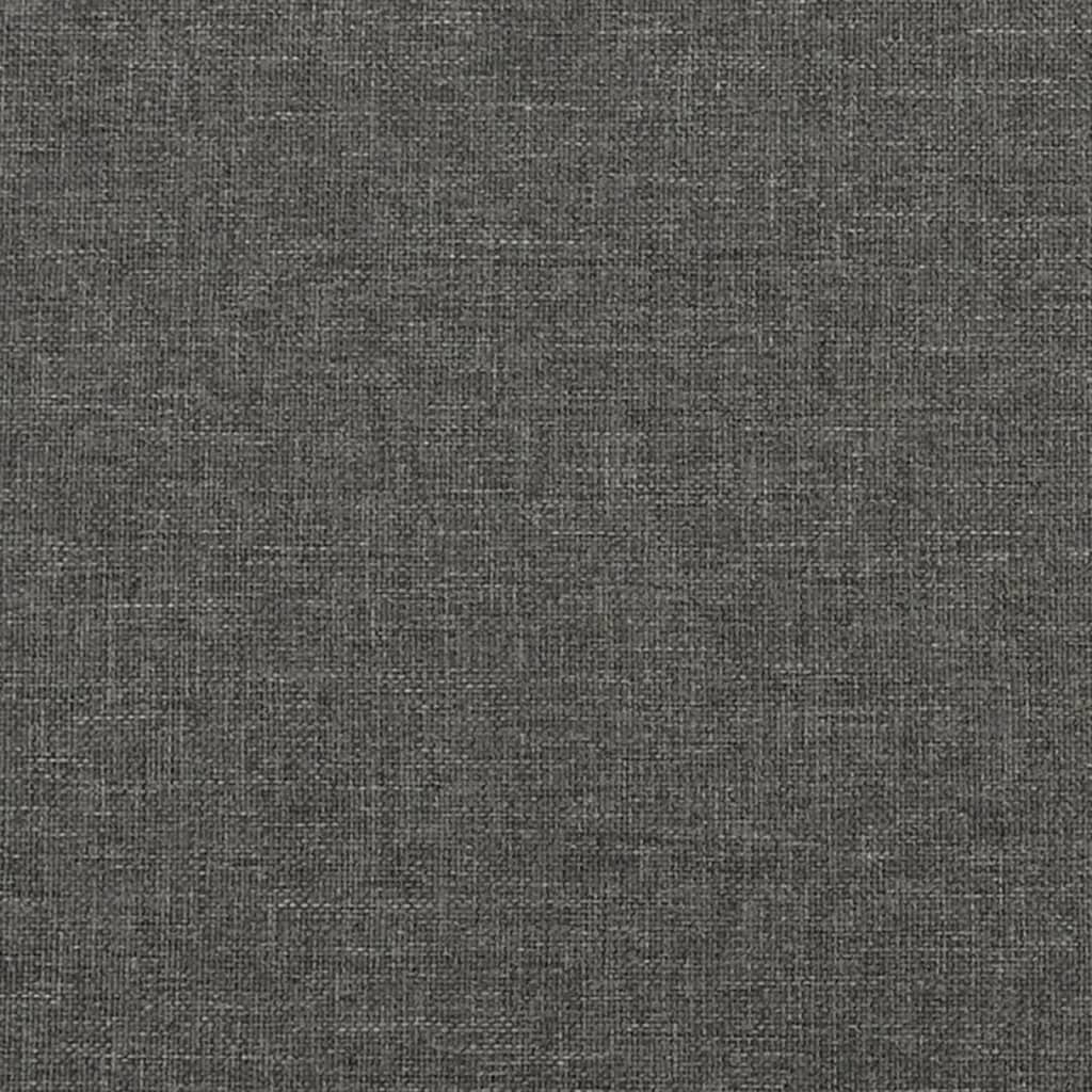 Bed Frame Dark Gray Fabric (100% polyester), plywood, engineered wood