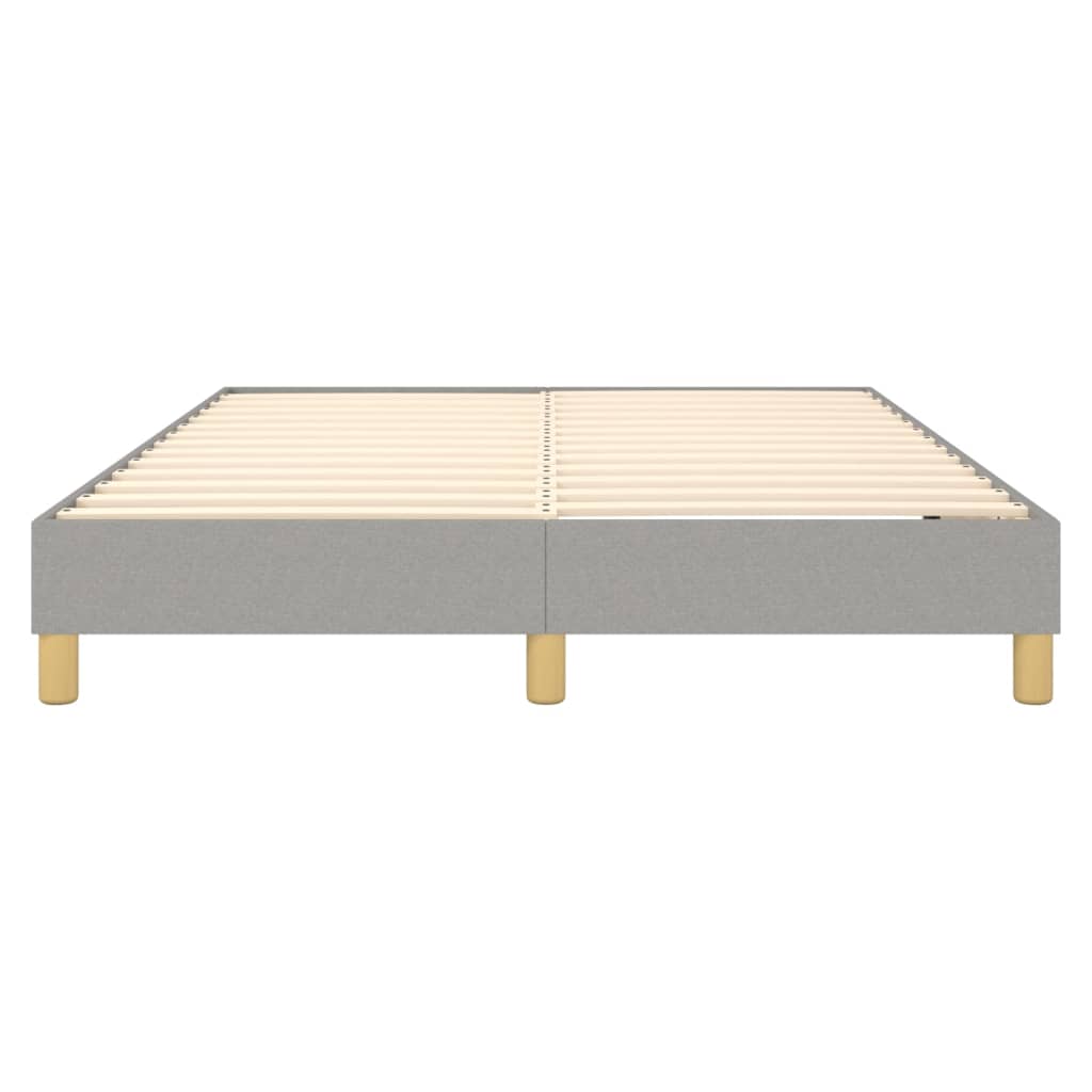 Bed Frame Light Grey 100% polyester fabric, plywood, engineered wood
