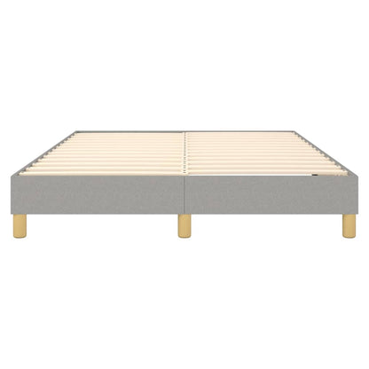 Bed Frame Light Grey 100% polyester fabric, plywood, engineered wood