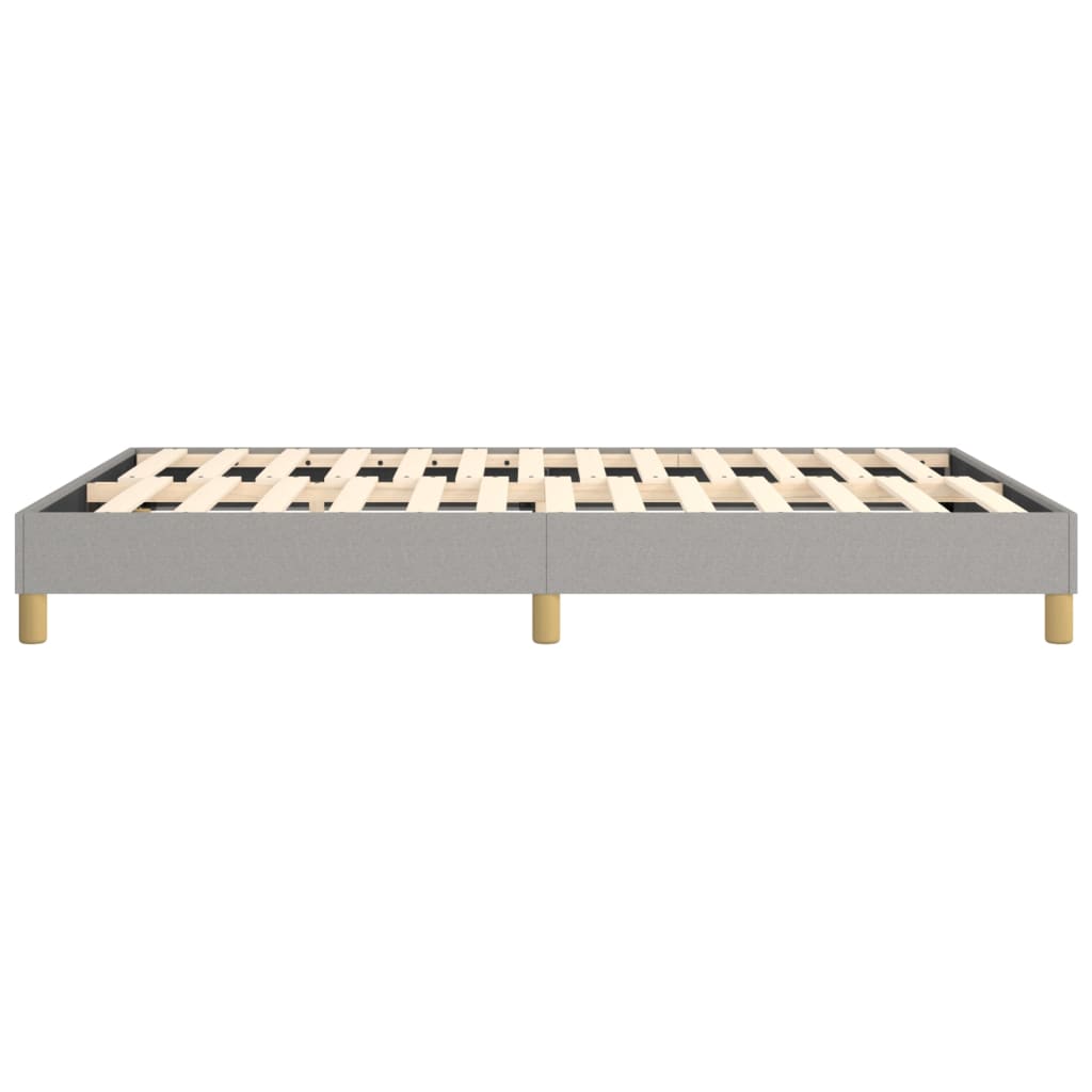 Bed Frame Light Grey 100% polyester fabric, plywood, engineered wood