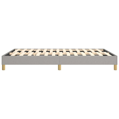 Bed Frame Light Grey 100% polyester fabric, plywood, engineered wood