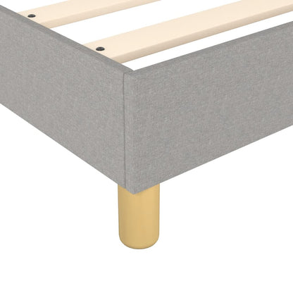 Bed Frame Light Grey 100% polyester fabric, plywood, engineered wood