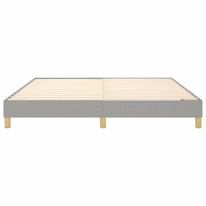 Bed Frame Light Grey 100% Polyester, Plywood, Engineered Wood