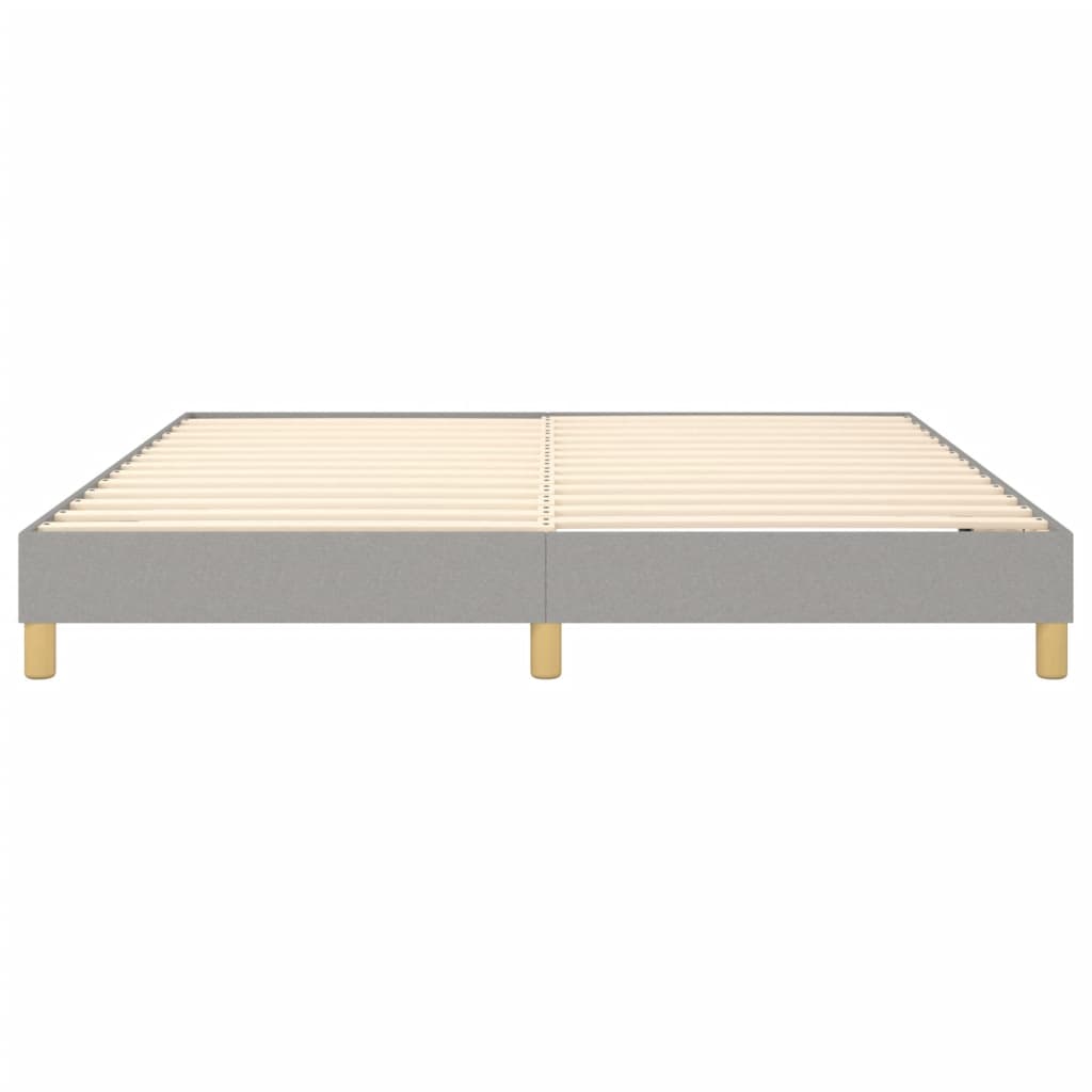 Bed Frame Light Grey 100% Polyester, Plywood, Engineered Wood