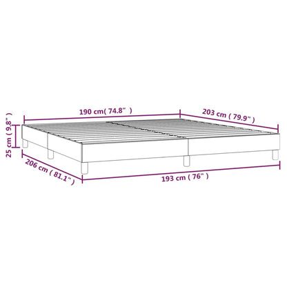 Bed Frame Light Grey 100% Polyester, Plywood, Engineered Wood