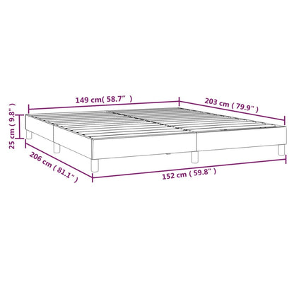 Bed Frame White Faux leather, plywood, engineered wood Queen