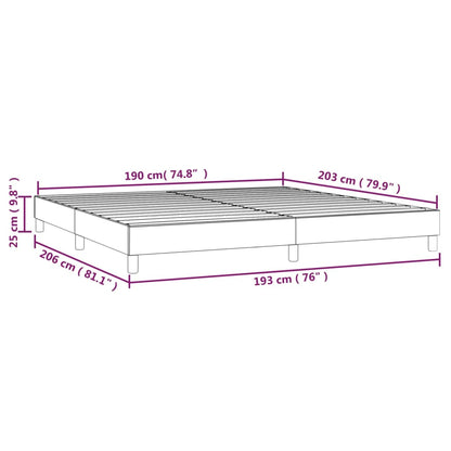 Bed Frame White Faux Leather King Durable Bed Frame