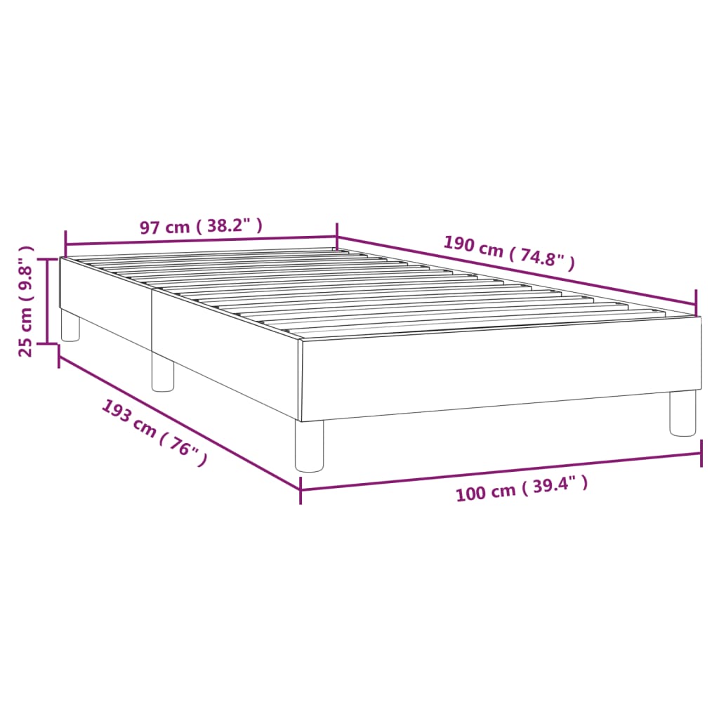 Bed Frame Light Gray