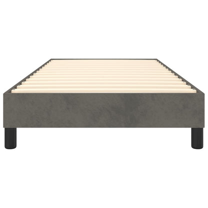 Bed Frame Dark Gray Velvet (100% polyester), plywood, engineered wood