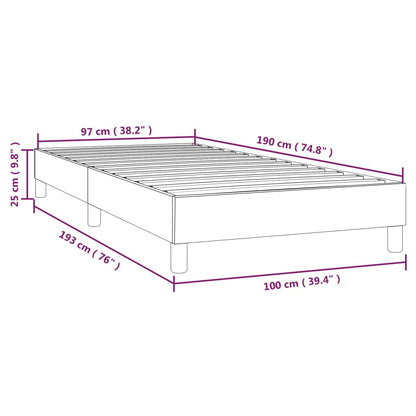 Bed Frame Dark Gray Velvet (100% polyester), plywood, engineered wood