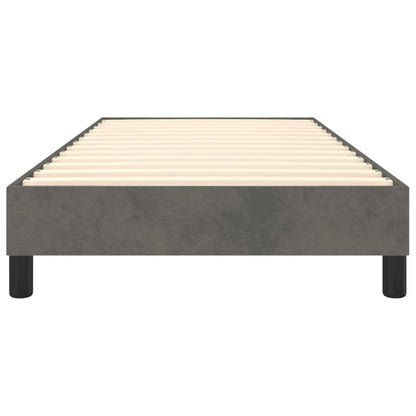 Bed Frame Dark Grey Velvet (100% polyester), plywood, engineered wood