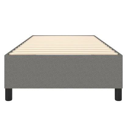 Bed Frame Dark Grey Fabric (100% polyester), plywood, engineered wood