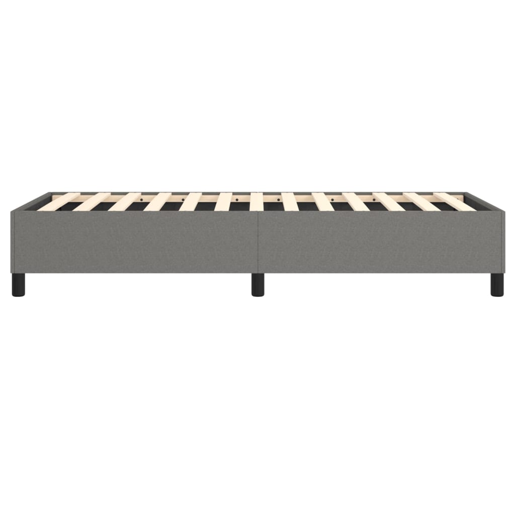 Bed Frame Dark Grey Fabric (100% polyester), plywood, engineered wood