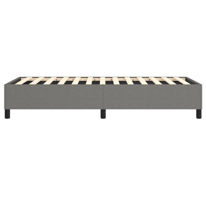 Bed Frame Dark Grey Fabric (100% polyester), plywood, engineered wood