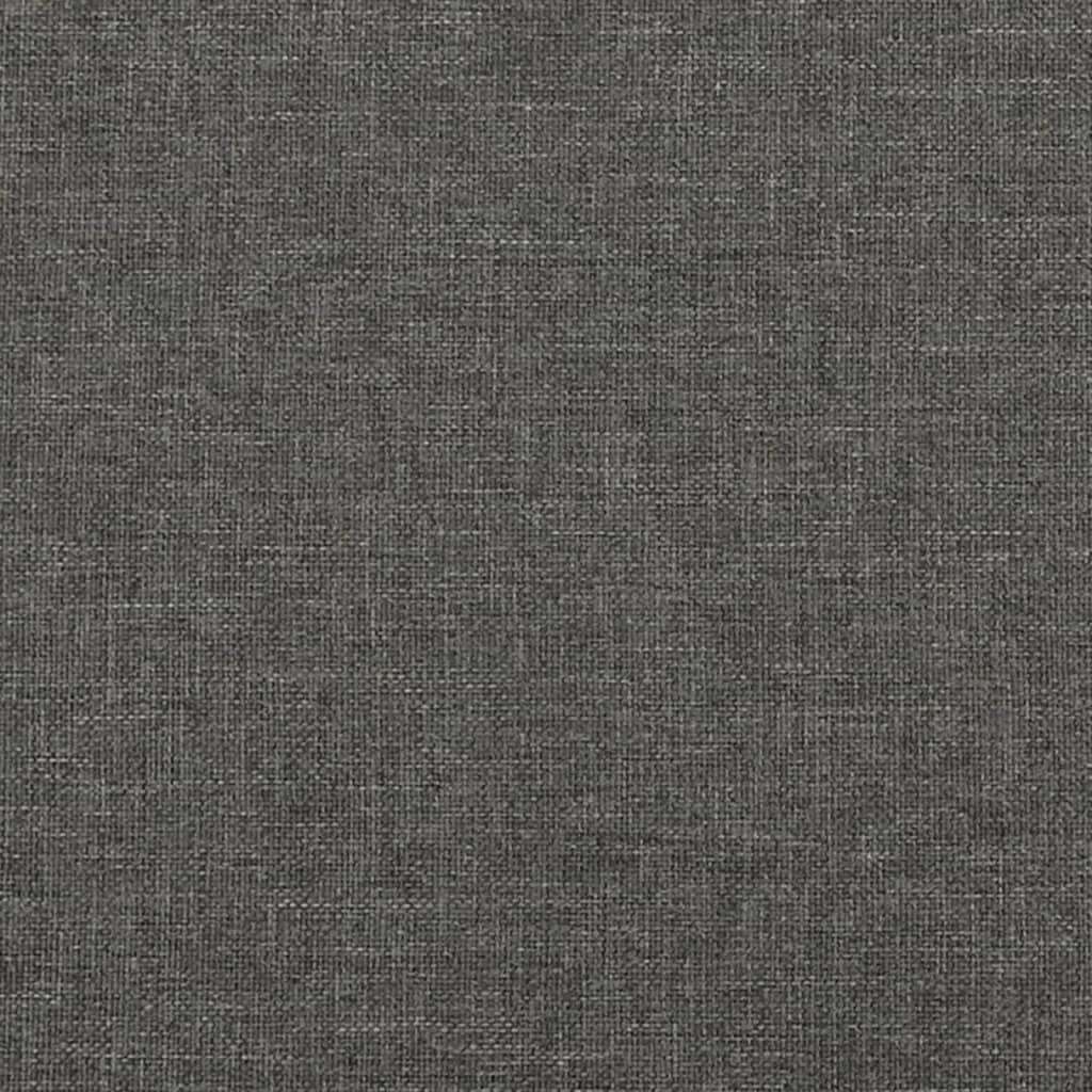 Bed Frame Dark Grey Fabric (100% polyester), plywood, engineered wood