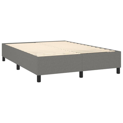Bed Frame Dark Grey Polyester Full Modern Bed Frame