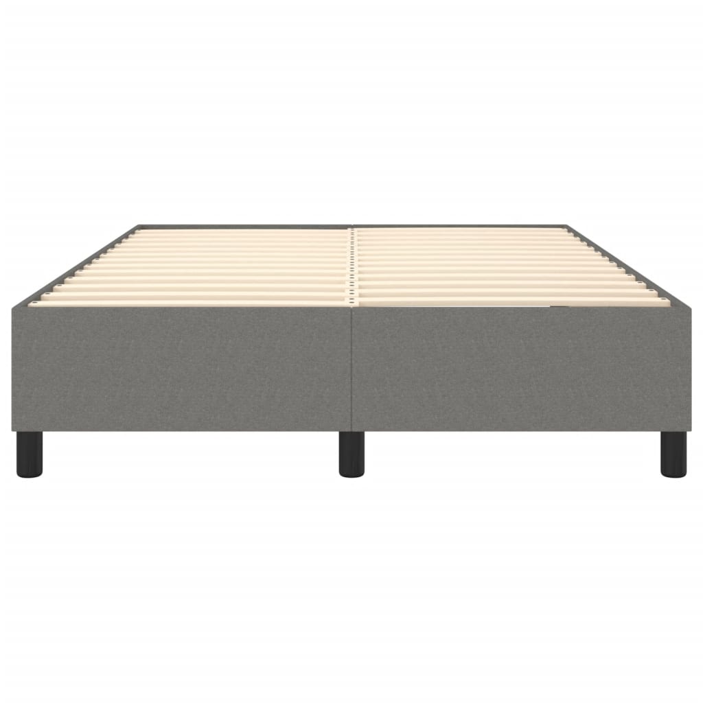 Bed Frame Dark Grey Polyester Full Modern Bed Frame