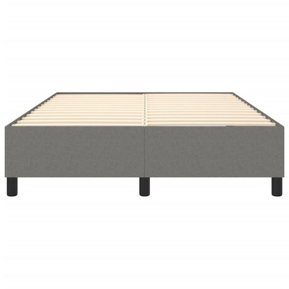 Bed Frame Dark Grey Polyester Full Modern Bed Frame