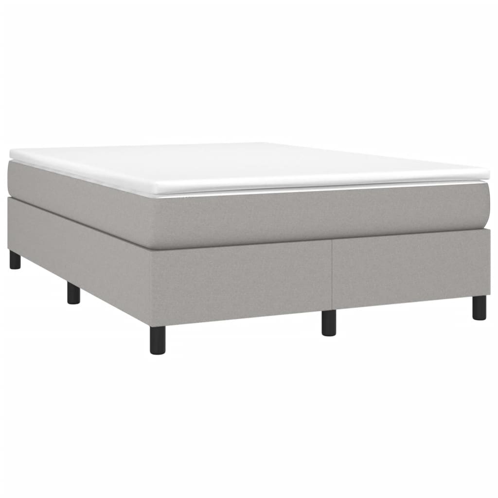 Bed Frame Light Grey 100% polyester, plywood, engineered wood Queen