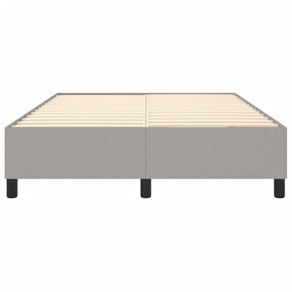 Bed Frame Light Grey 100% polyester, plywood, engineered wood Queen