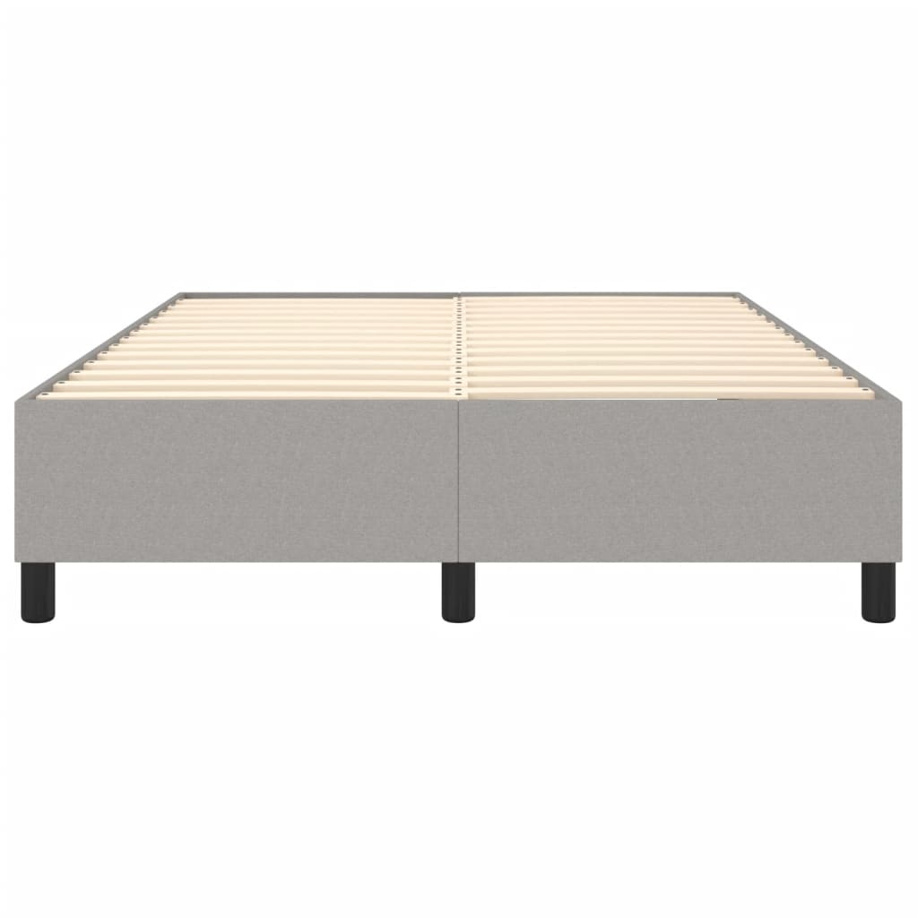 Bed Frame Light Grey 100% polyester, plywood, engineered wood Queen