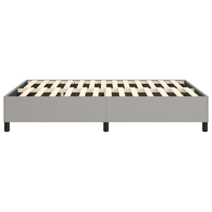 Bed Frame Light Grey 100% polyester, plywood, engineered wood Queen