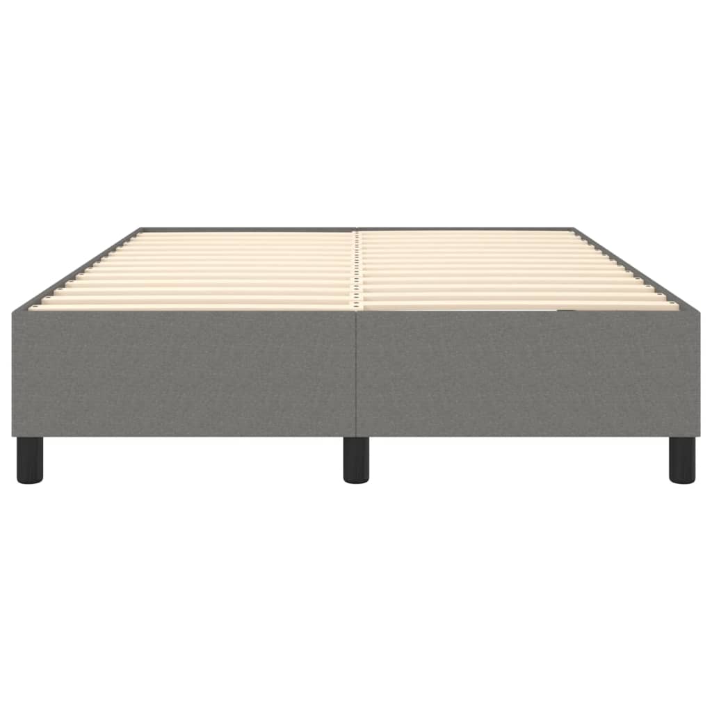 Bed Frame Dark grey 100% polyester fabric, plywood, engineered wood