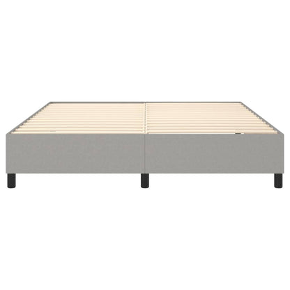 Bed Frame Light Grey 100% Polyester fabric, plywood, engineered wood