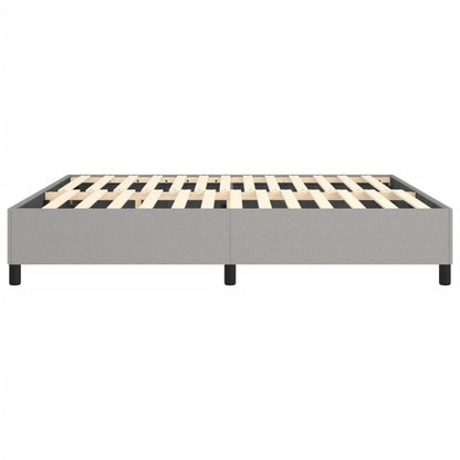 Bed Frame Light Grey 100% Polyester fabric, plywood, engineered wood