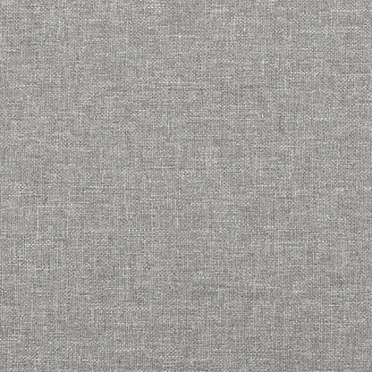 Bed Frame Light Grey 100% Polyester fabric, plywood, engineered wood