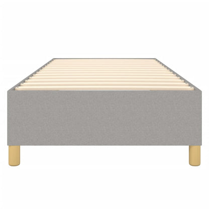 Bed Frame Light Grey 100% polyester, plywood, engineered wood
