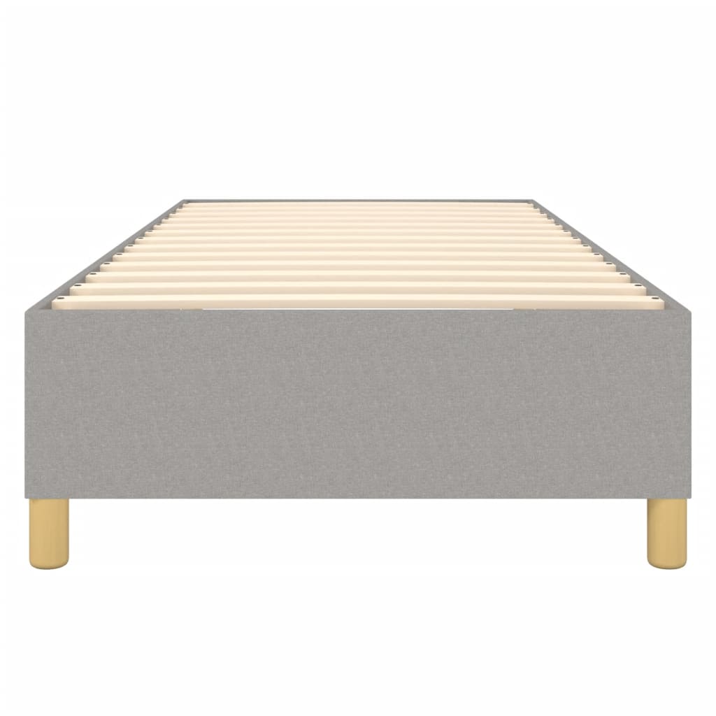 Bed Frame Light Grey 100% polyester, plywood, engineered wood
