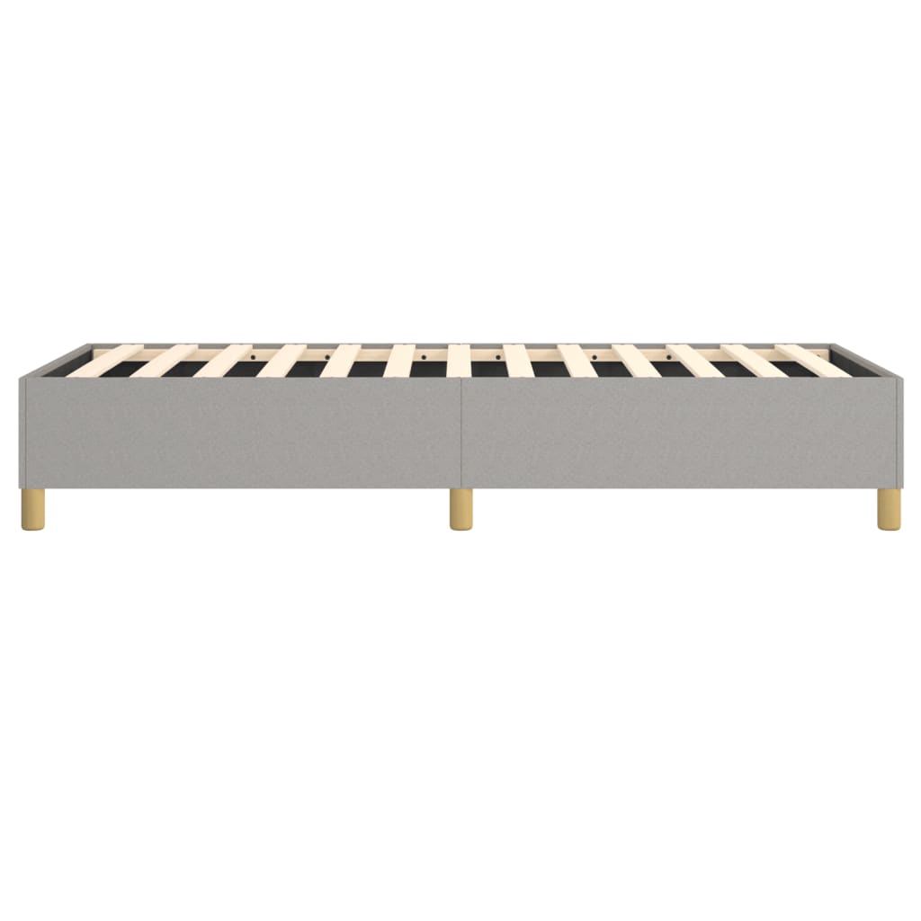 Bed Frame Light Grey 100% polyester, plywood, engineered wood