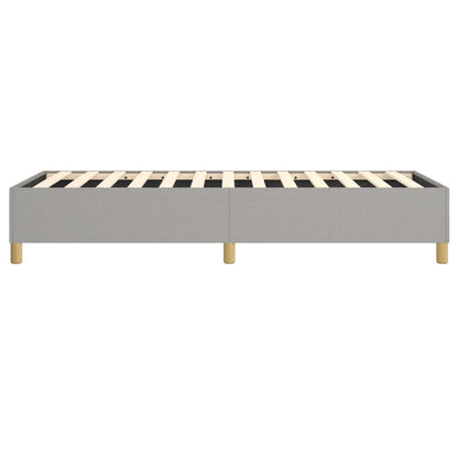 Bed Frame Light Grey 100% polyester, plywood, engineered wood
