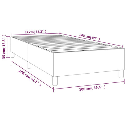 Bed Frame Light Grey 100% polyester, plywood, engineered wood