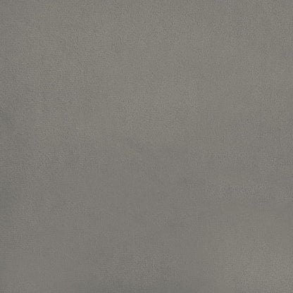 Bed Frame Light Grey Velvet, Plywood, Engineered wood Full Modern