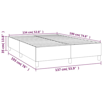 Bed Frame Light Grey Velvet, Plywood, Engineered wood Full Modern