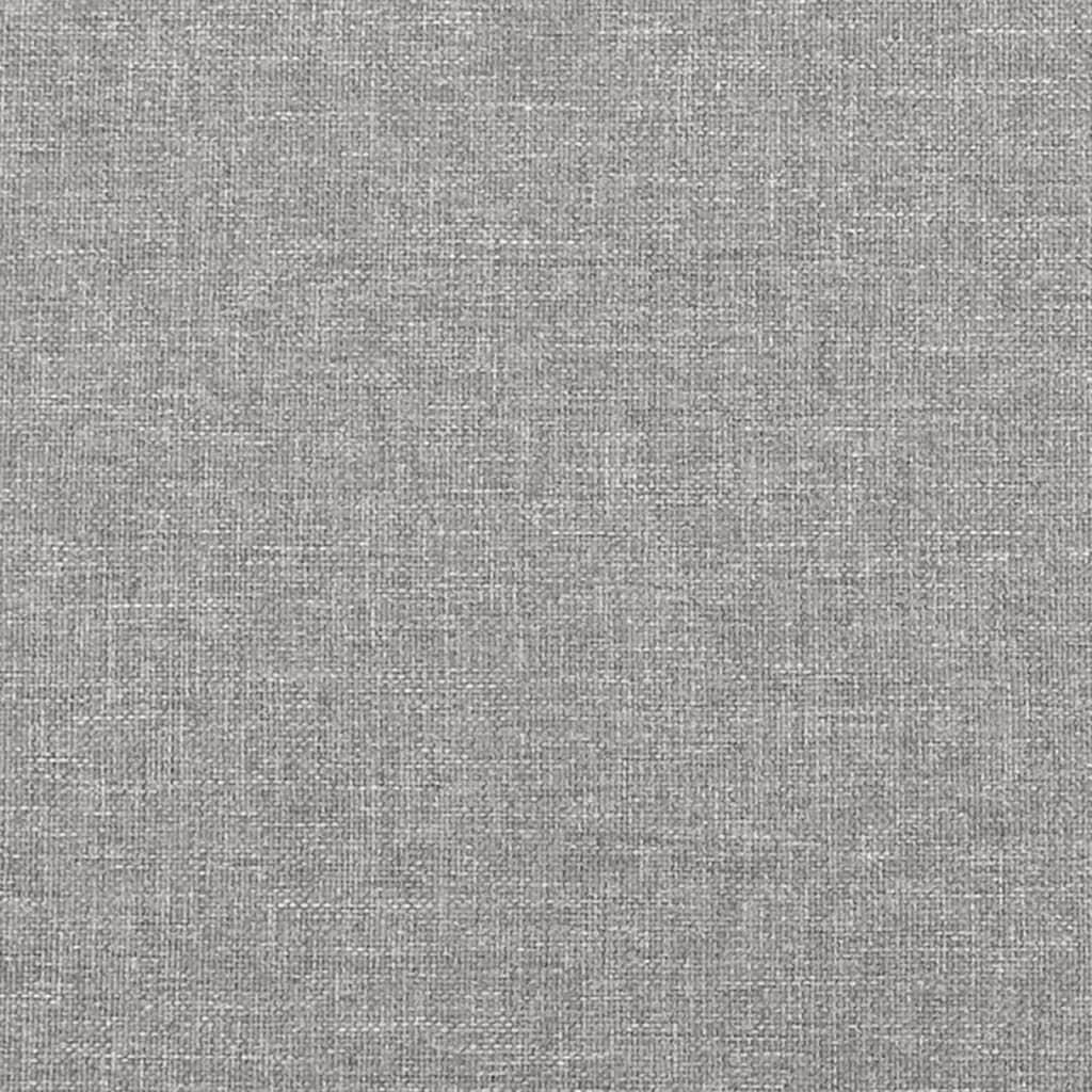 Box Spring Bed with Mattress Light Gray 39.4"x74.8" Twin Fabric